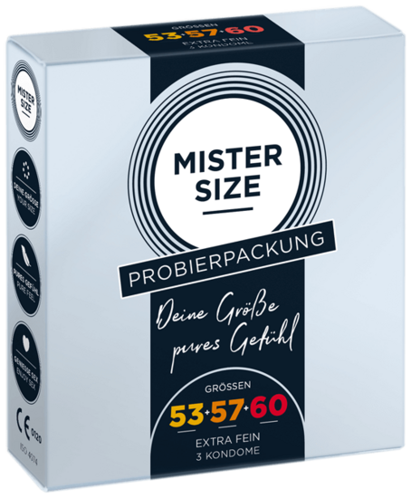 MISTER SIZE Medium Trial Set 53 - 57 - 60 (3 kondomy)