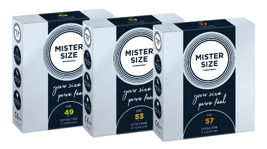 MISTER SIZE Trial Set 49-53-57 (3x3 kondomy)